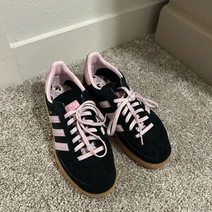 Adidas Spezial Women's Black and Pink Sneakers